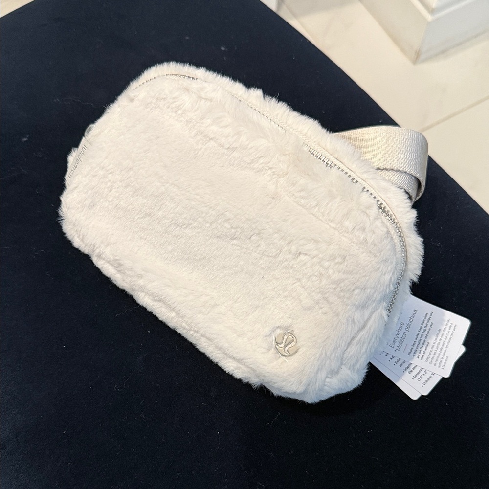 White Faux Fur Women Bag